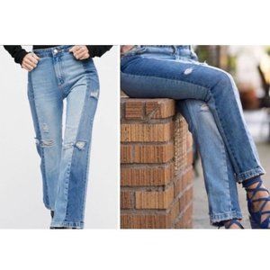 BNWOT Levis Patchwork Skinny Jeans.
